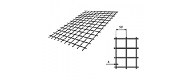 Сетка сварная (дорожная) 50х50х3мм 1х2м купить с доставкой в Чулки-Соколово
